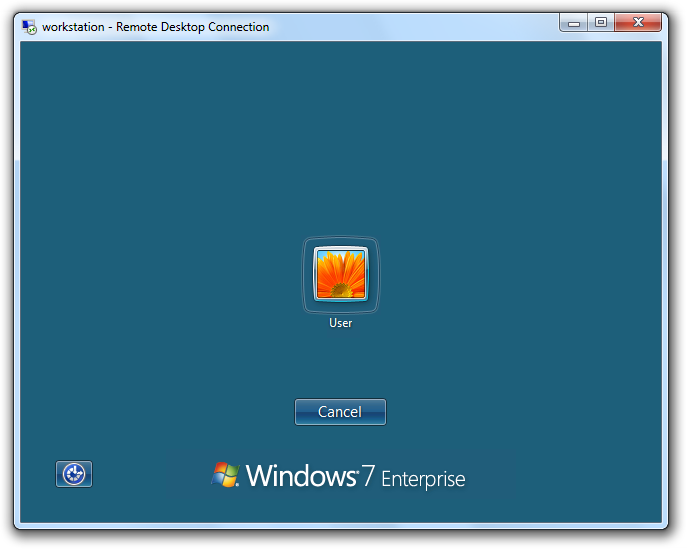 Windows 7 Terminal Services Session