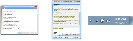 LanToucher Network Chat screenshots